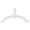 Ekena Millwork Archdale Architectural Grade PVC Gable Bracket, 48"W x 24"H x 2"D x 4"F, 12/12 Pitch GBP048X24X0204ARC00 - alternate 4